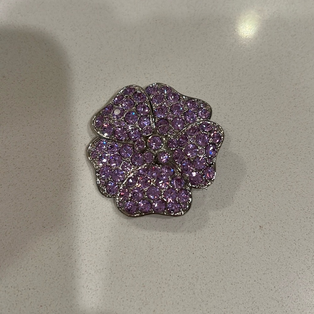 Never Worn! Gorgeous Vintage Monet Crystal Brooch pin!